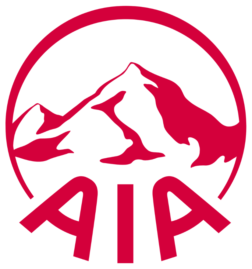 AIA logo in red font, an Australian private healthcare provider